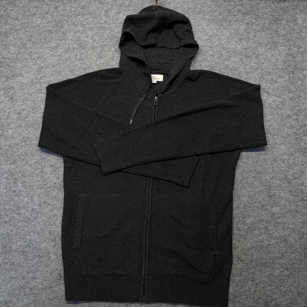 Modern Ambition Sweater Hoodie Men S Raglan Sleeve Nylon Gray Solid